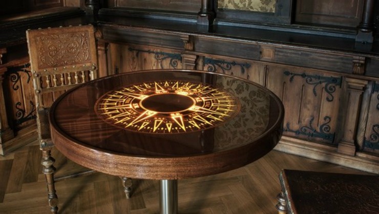 best-interior-designers-pda-index-dubai-WoodVision The Compass Table by Flyvision Trading