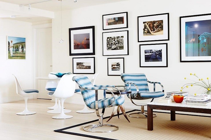 Sarah Richardson mid century modern living room design