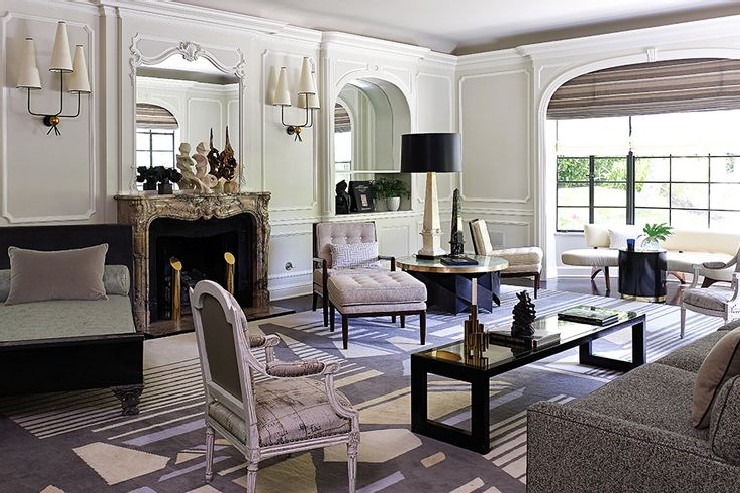 J.L. Deniot traditional living room