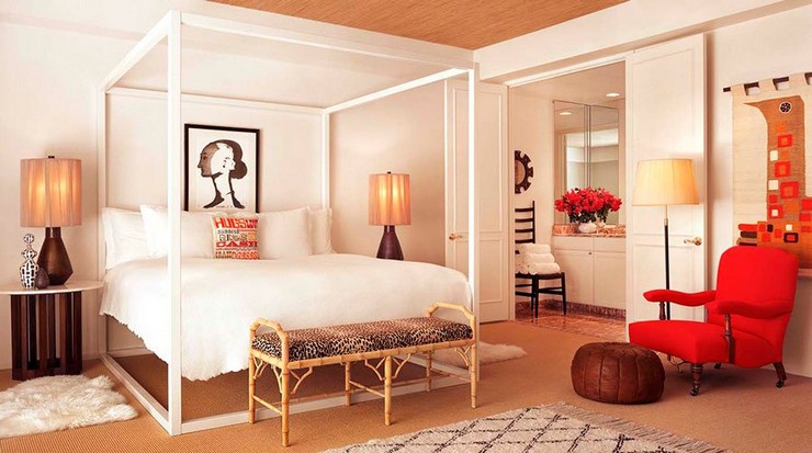 J. Adler Red Bed Room Ideas