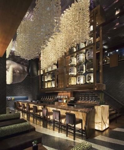 Bar design for a luxury hotel Nobu 57 by Rockwell Group