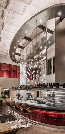 Luxury interior of Virgin Hotels in Chicago by Rockwell Group