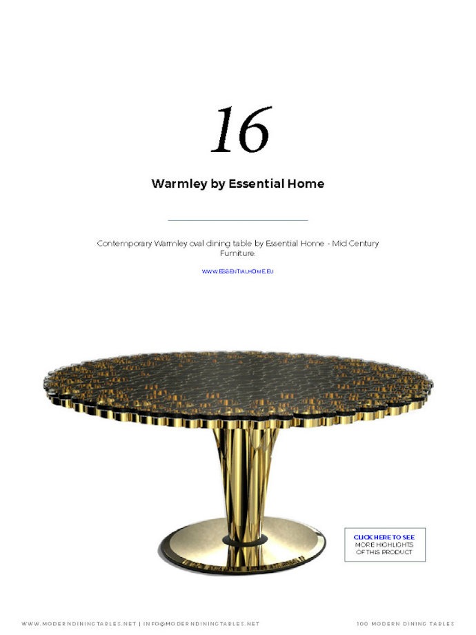 [Free eBook] 60 Modern Dining Tables Ideas to inspire you➤ Discover the season's newest designs and inspirations. Visit us at www.bestinteriordesigners.eu #bestinteriordesigners #topinteriordesigners #bestdesignprojects @BestID