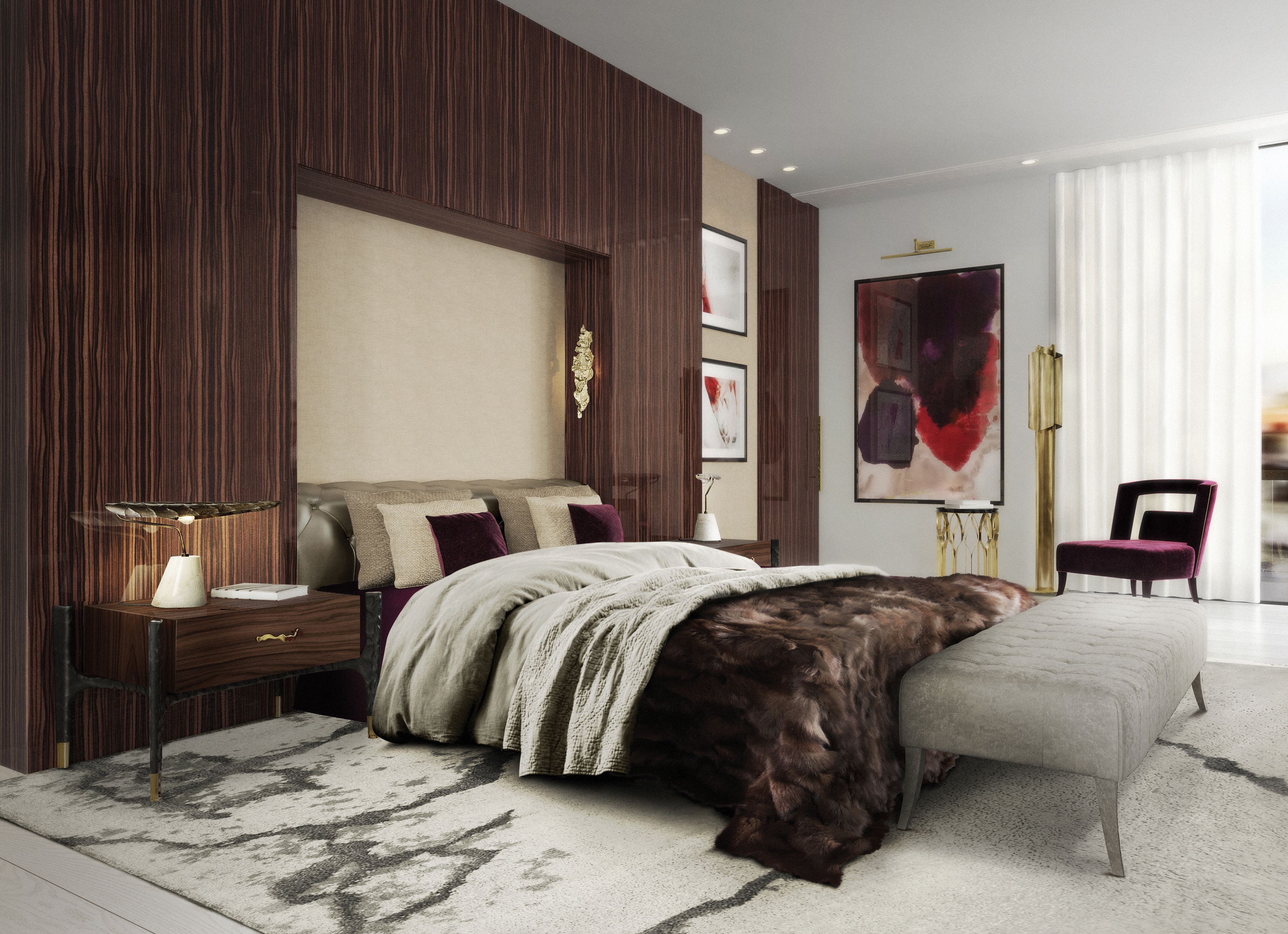 Luxurious Brown Bedroom Design