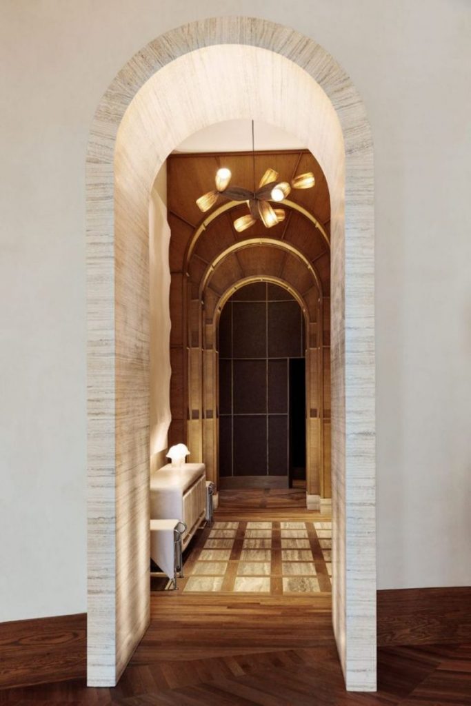 Hotel Interior Design Santa Monica Proper by kelly Wreastler corridor lighting