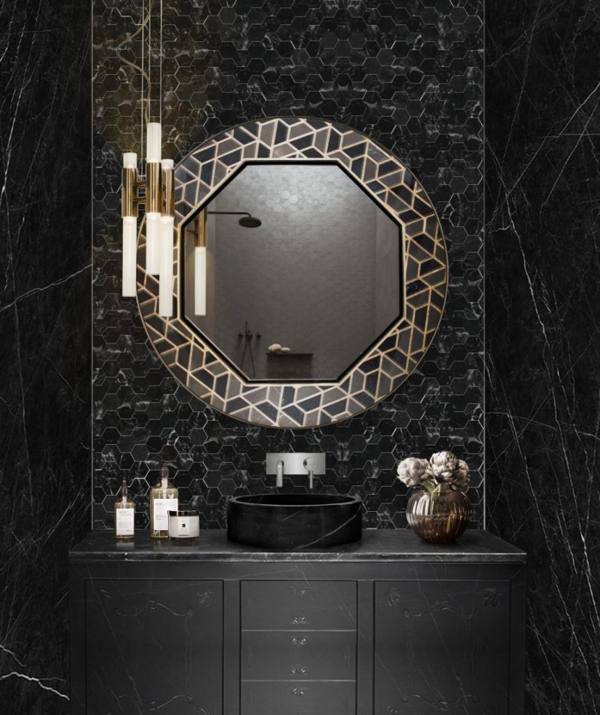 Bedroom and Bathroom: On-Suite Inspirations Round Mirror