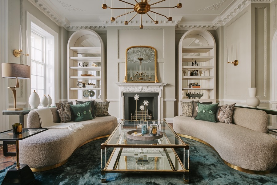 neutral tones living room bergman interiors