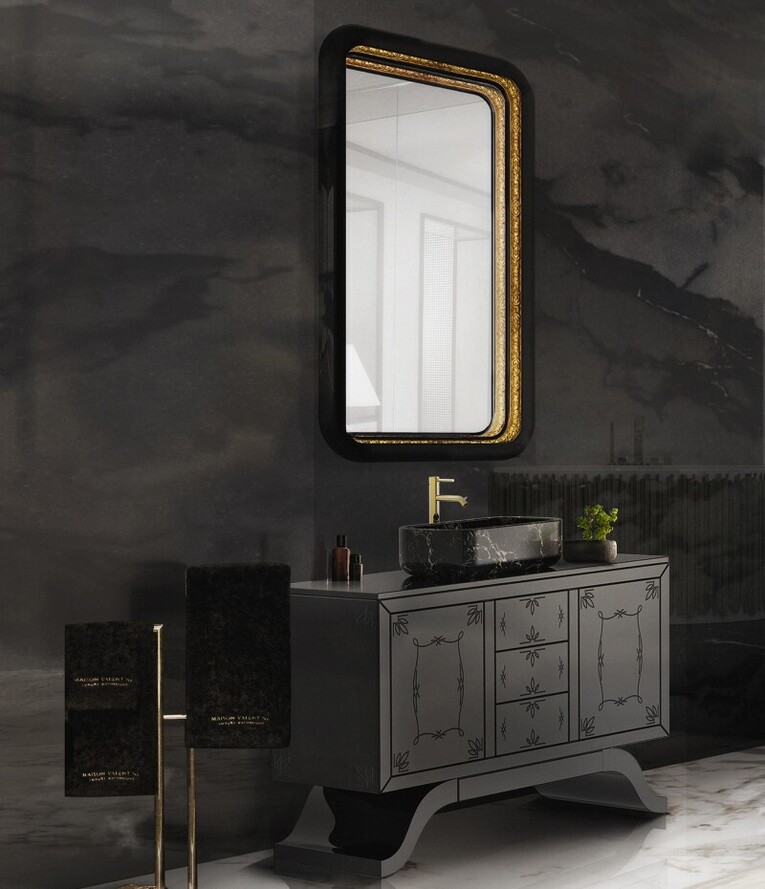 rectangular mirror washbasin sink luxury