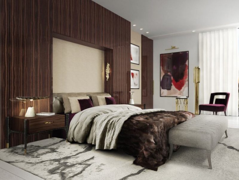 Brown bedroom design