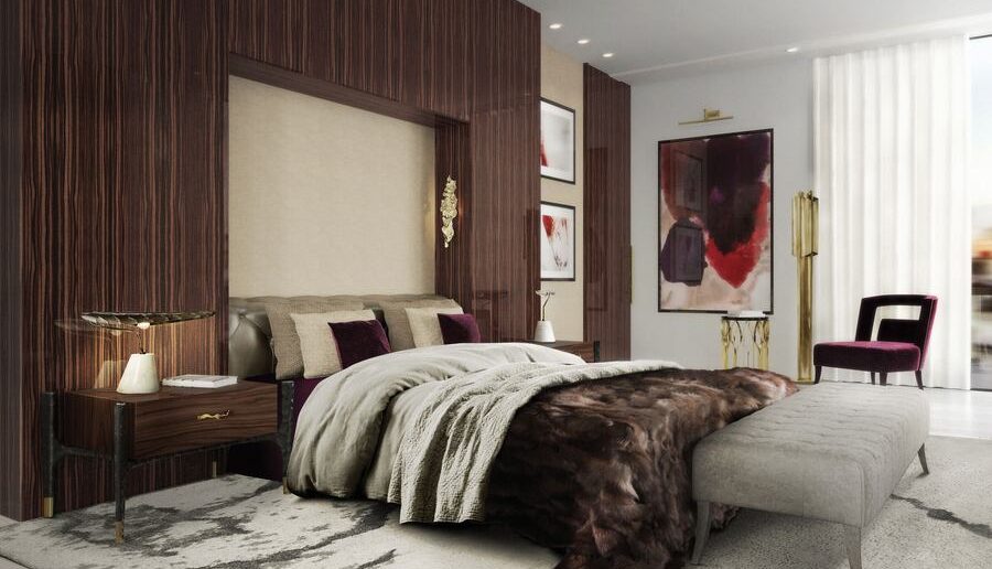 Brown bedroom design