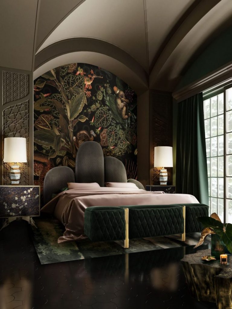 Olive Branch Elegant Green Master Bedroom