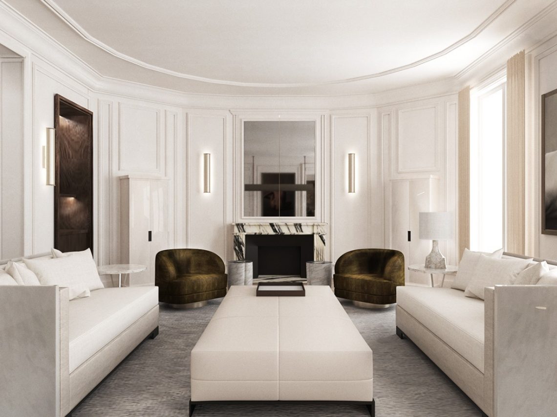 White Living Room By Gilles Boissier