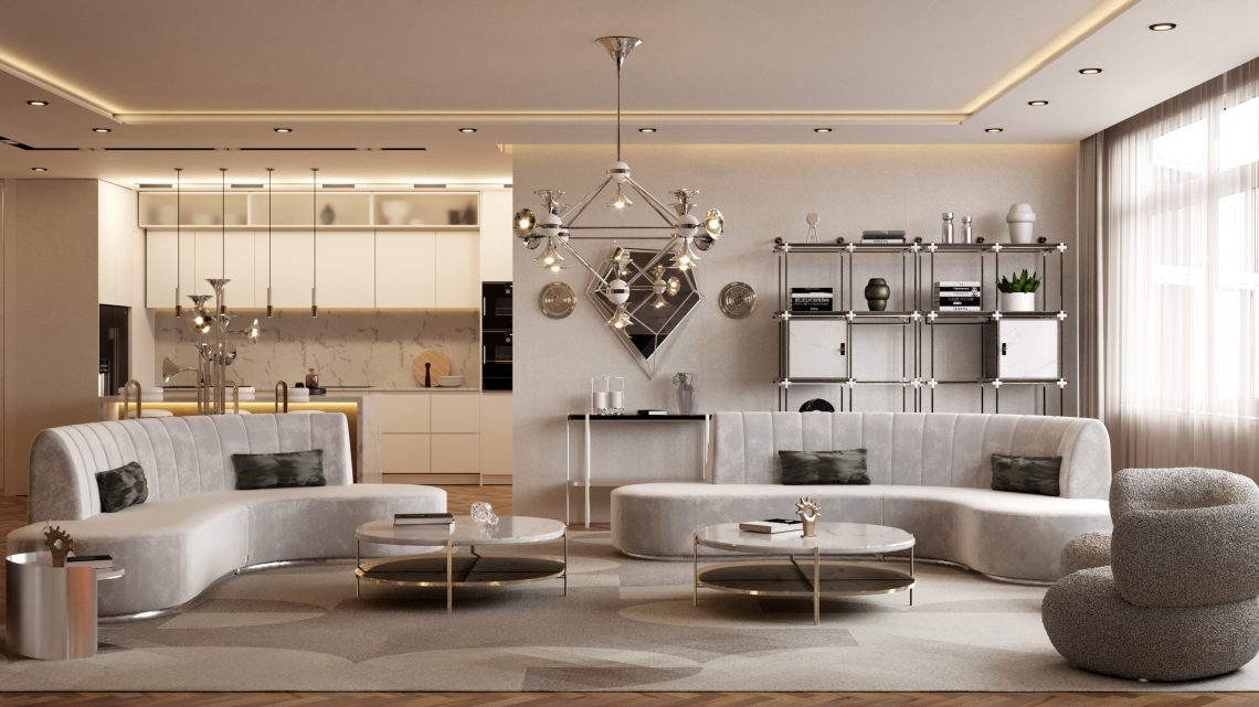 Modern Grey Living Room Design