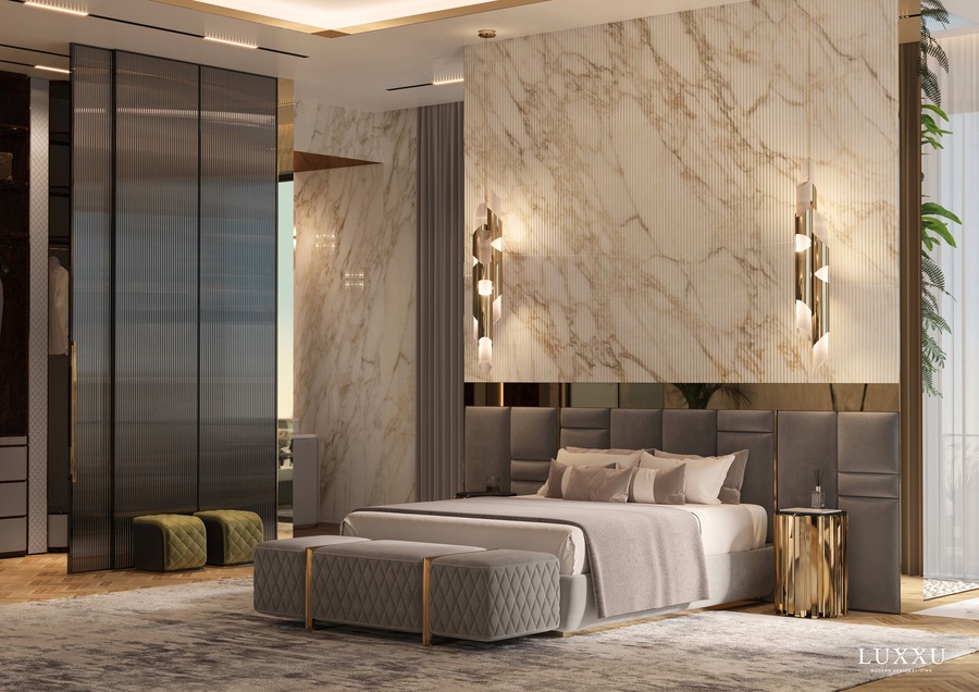 large bedroom marble