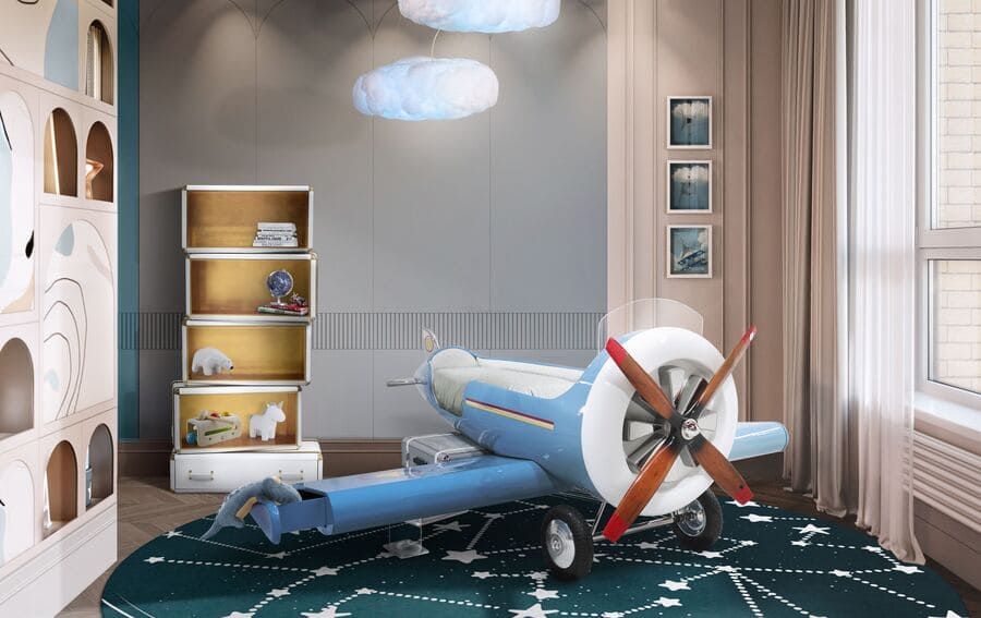 kids airplane bedroom