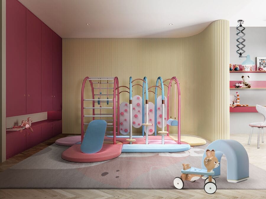 colorful kids bedroom