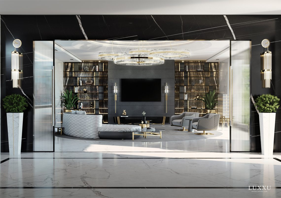 Modern Living Room Design By Luxxu