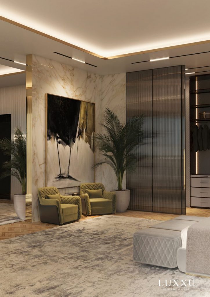 two comfortable armchairs