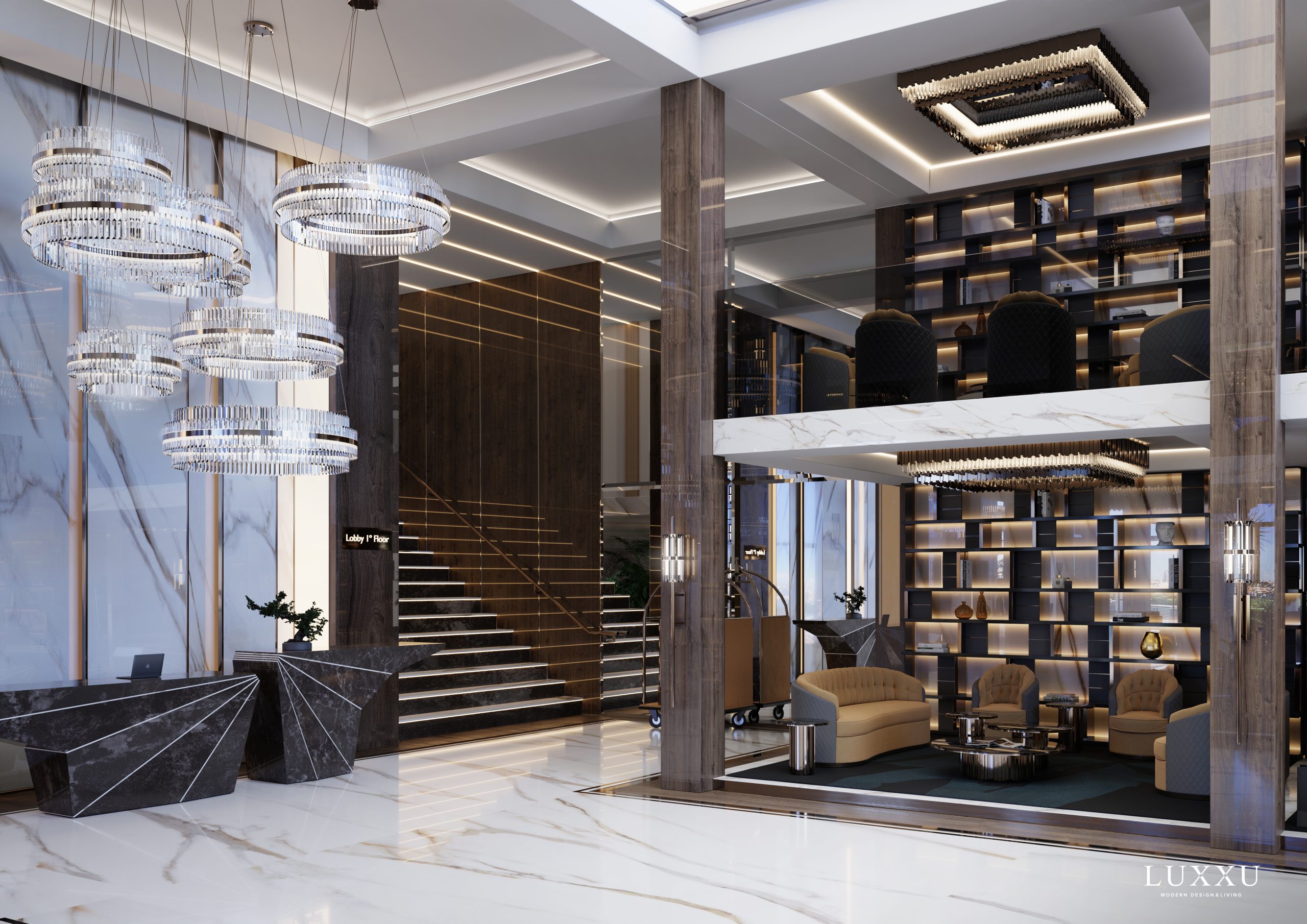 reception Opulent Hospitality Design – A Luxurious Sydney Hotel Décor By Luxxu