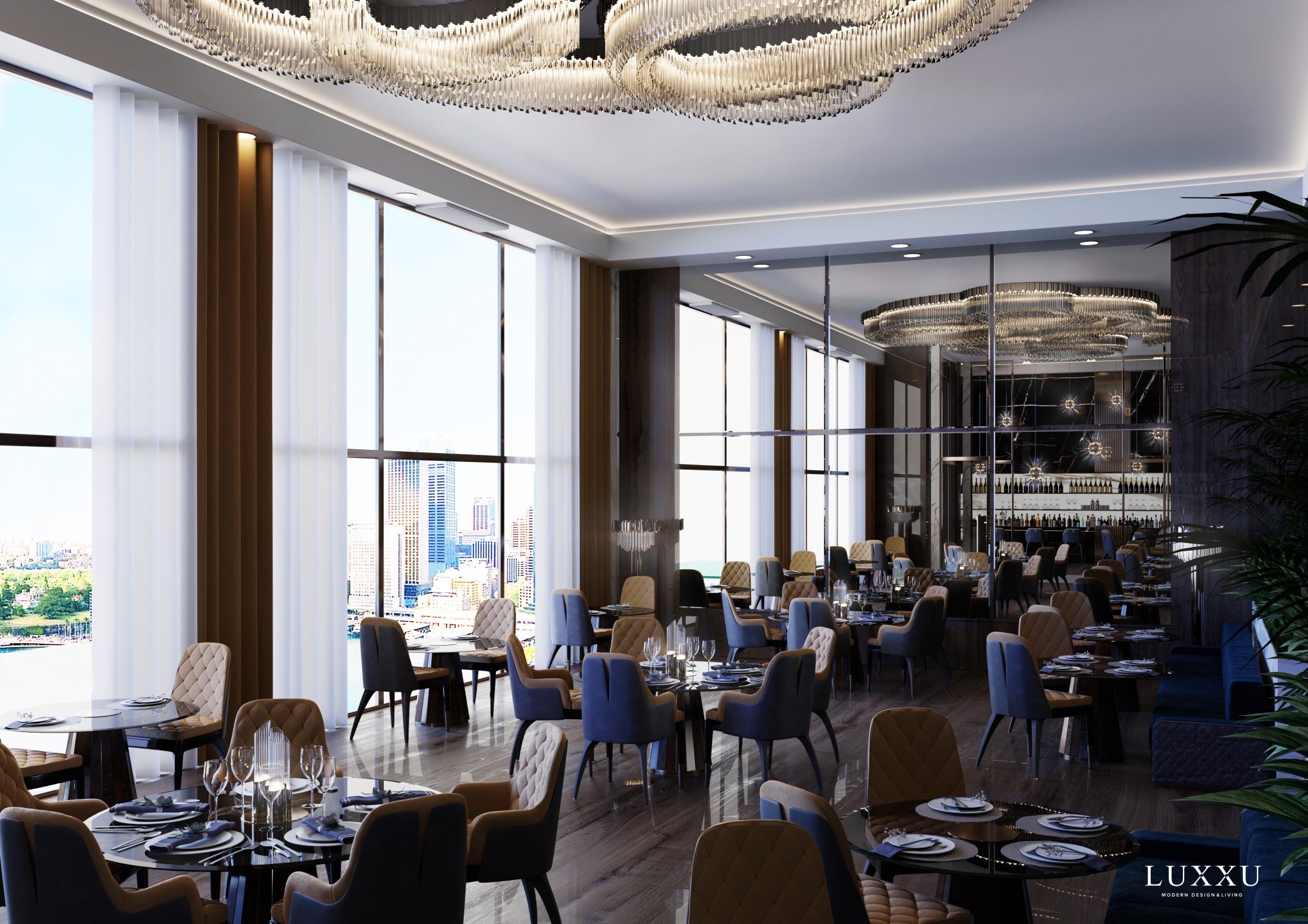 dining room Opulent Hospitality Design – A Luxurious Sydney Hotel Décor By Luxxu