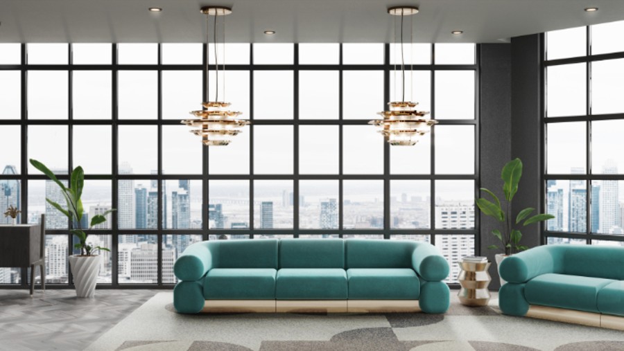 Mid Century Modular sofa for A Living room