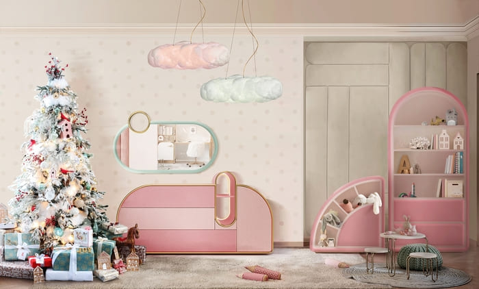 Pink kids bedroom