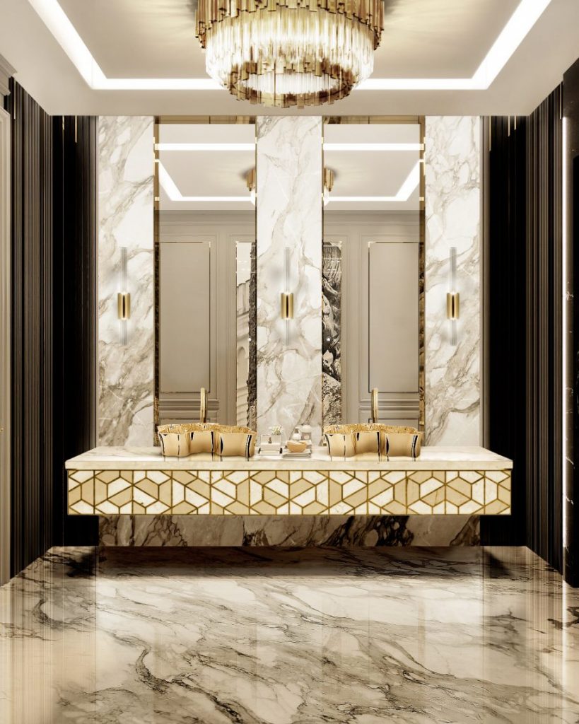 Luxurious Golden Bathroom