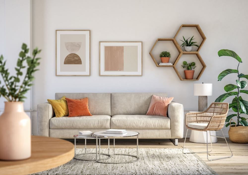 Pastel Living Room