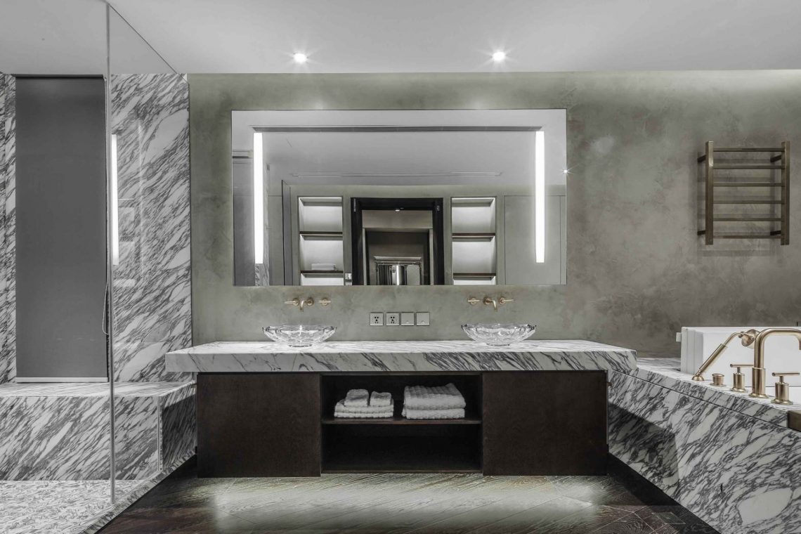 Grey Marble Bathroom By Joyce Wang