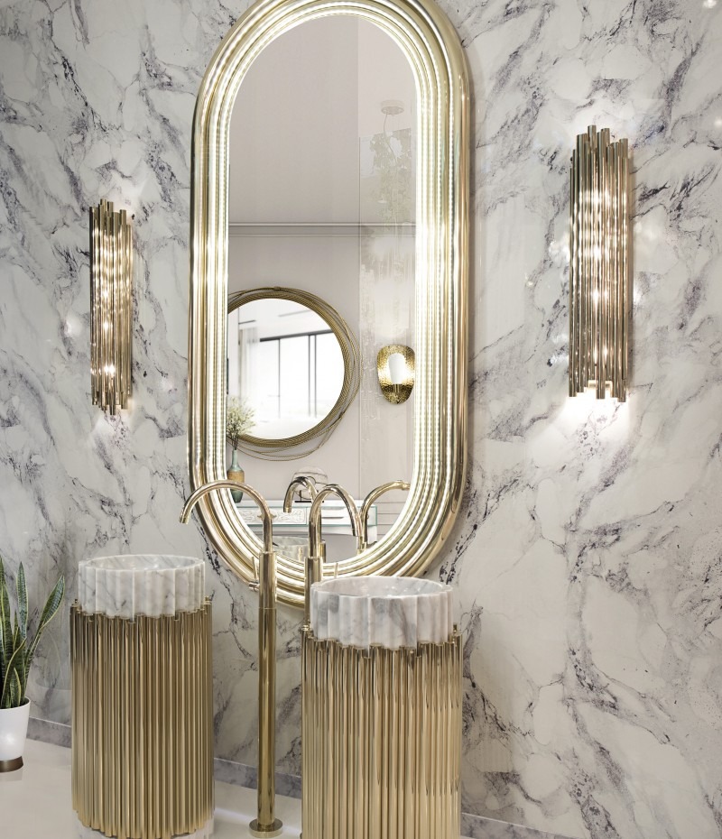 Luxurious Gold Bathroom Design