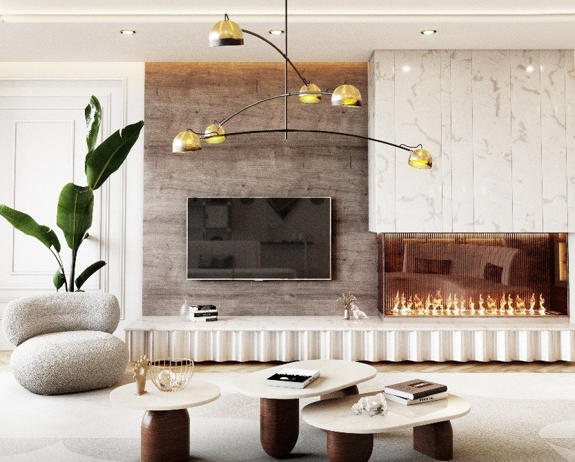 A Modern Yet Comfortable Living Room Design