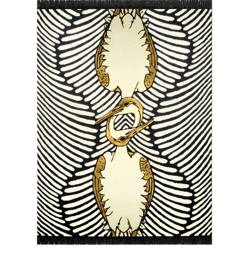 modern golden rug