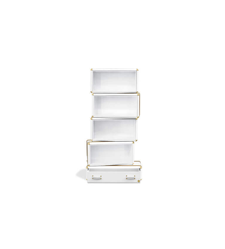 fantasy air bookcase circu magical furniture gold plated