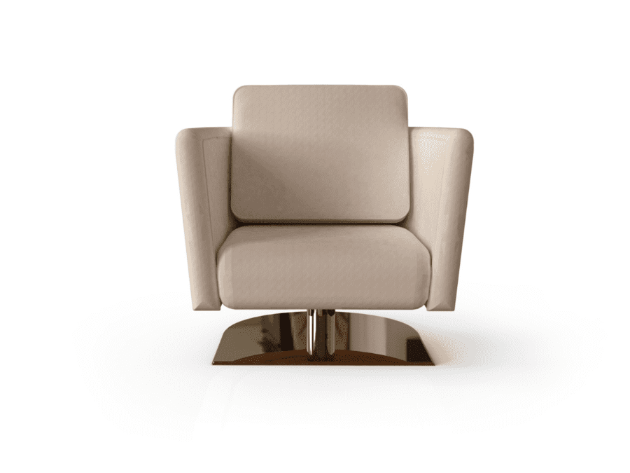 neutral modern armchair