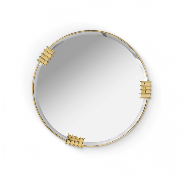 luxurious mirror with white tones