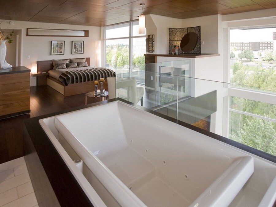 Incredible Open Bathroom Concept for Master Bedroom